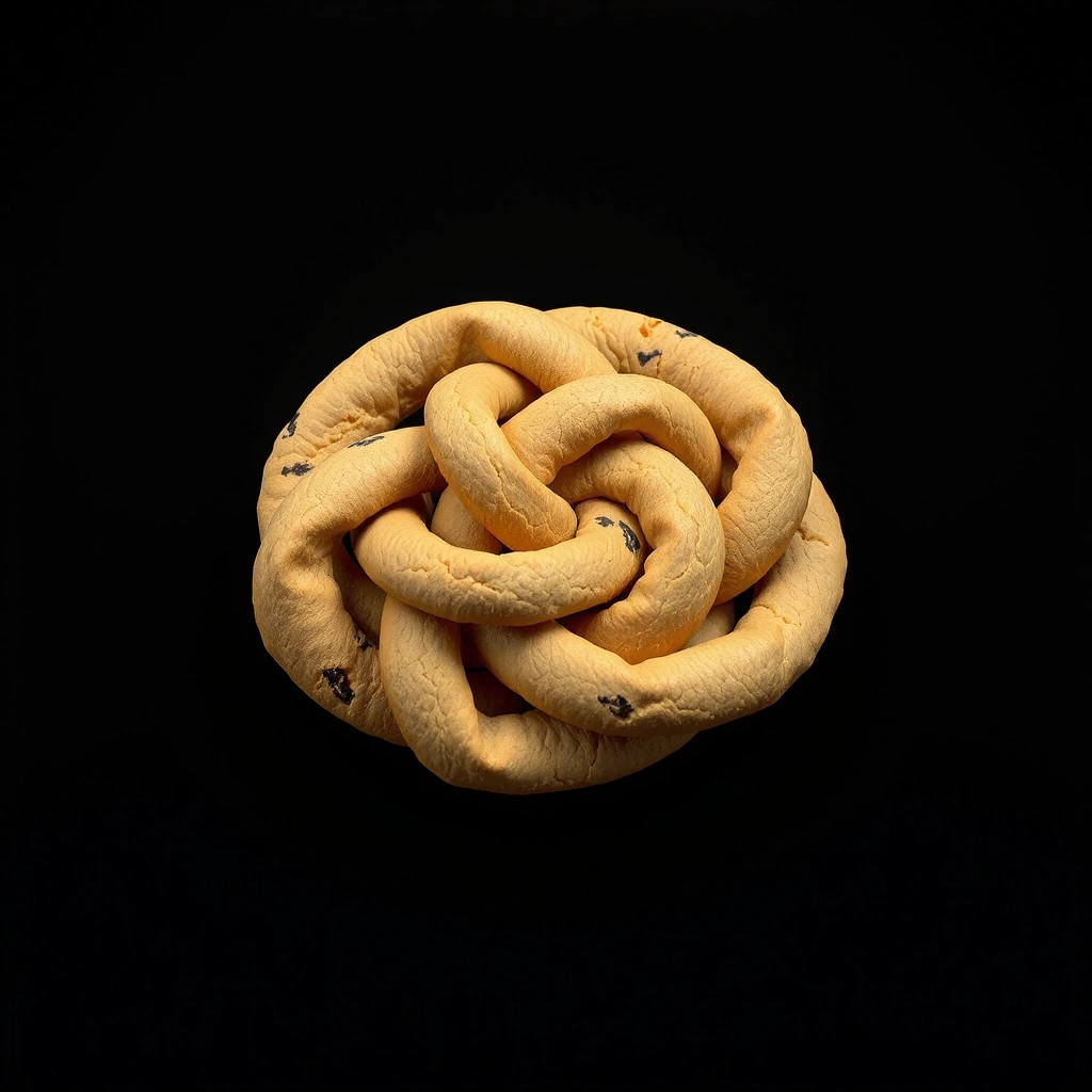 Abstract geometric knot pattern